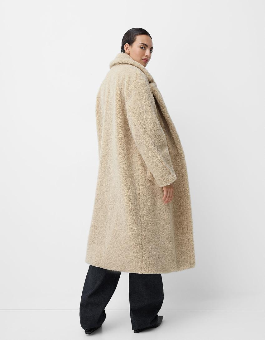 Übergroßer Damen-Teddy-Mantel | Winter