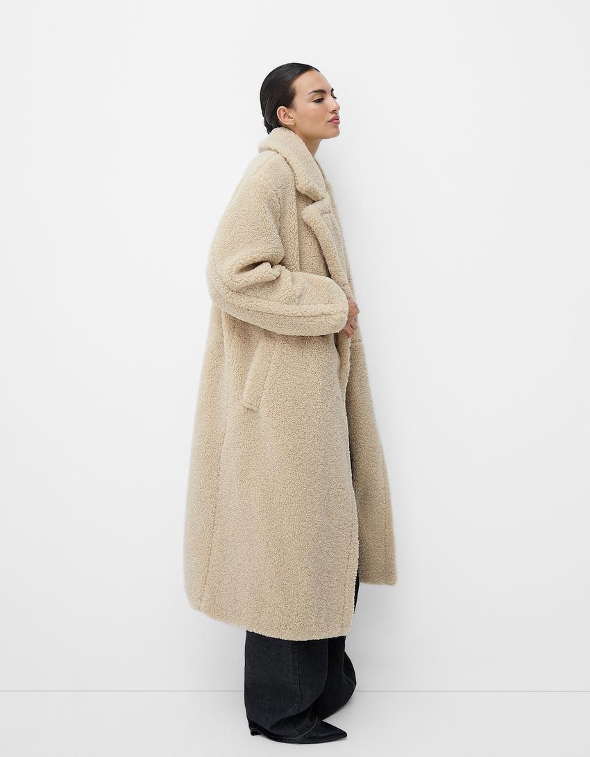 Übergroßer Damen-Teddy-Mantel | Winter