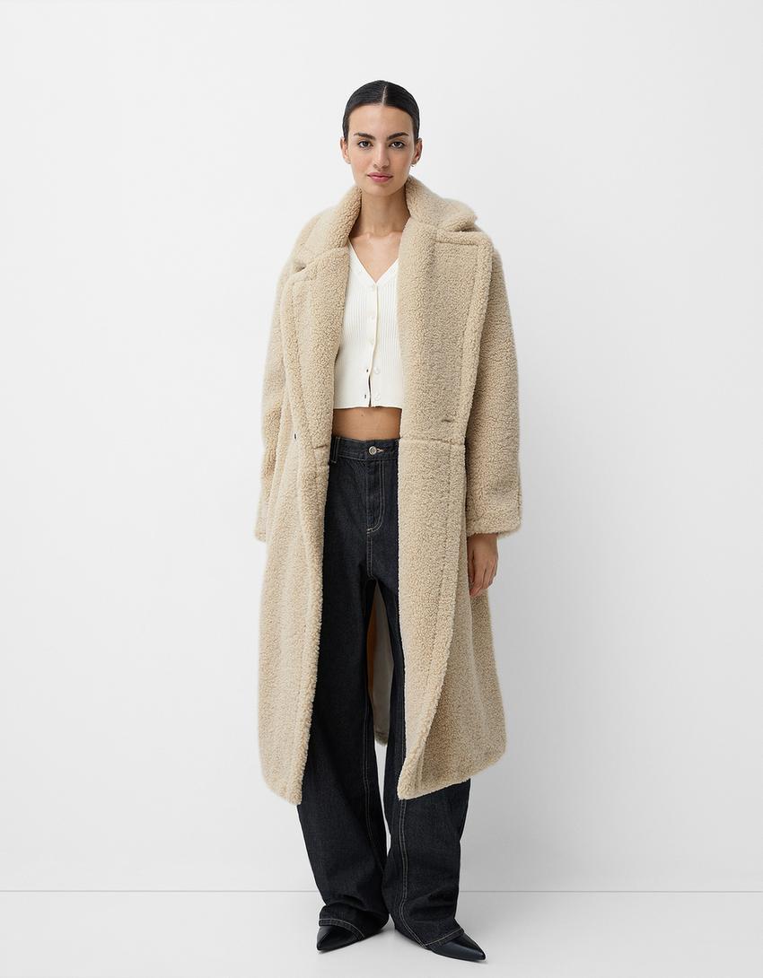 Übergroßer Damen-Teddy-Mantel | Winter