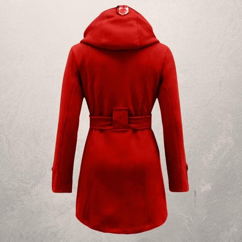 Warme Langer Wintermantel Damen | Taillengürtel