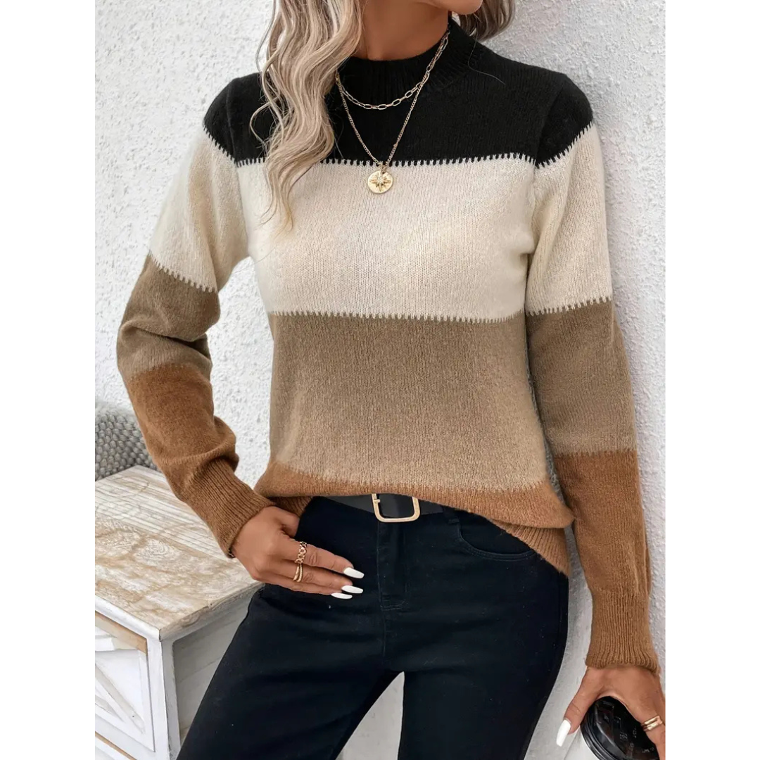 Jattina | Damen Strick Winterpullover | Warm