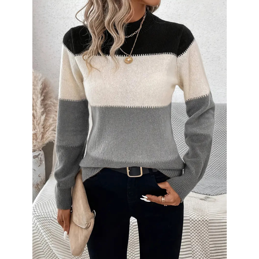 Jattina | Damen Strick Winterpullover | Warm