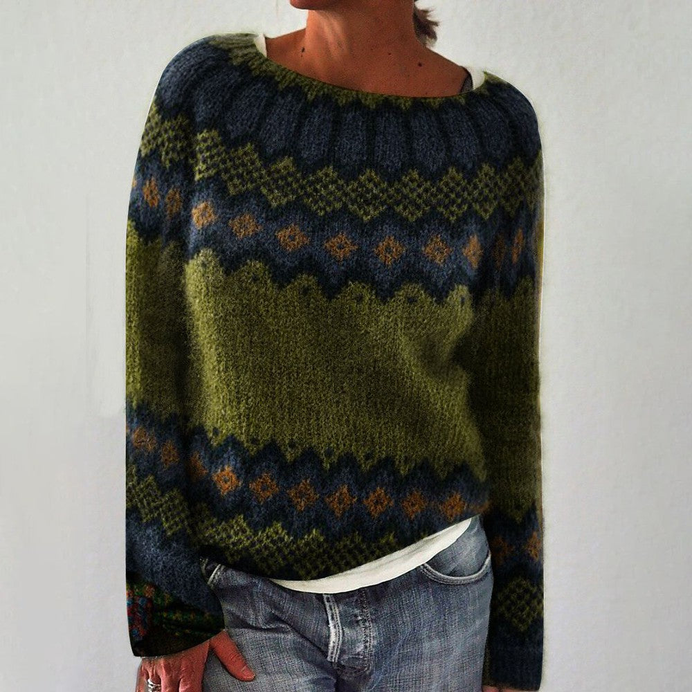 Mabely | Norweger Pullover Damen | Jahrgang