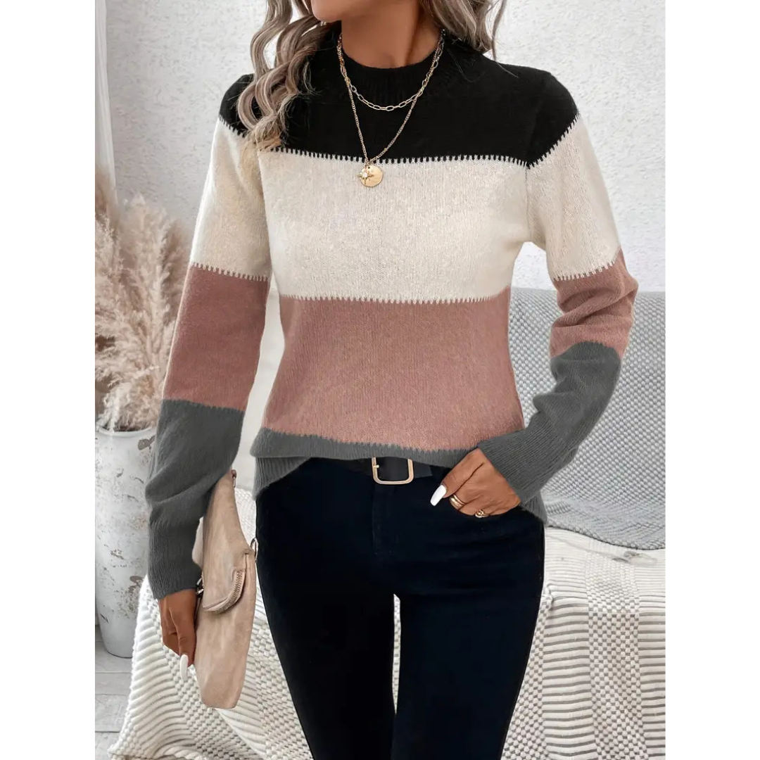 Jattina | Damen Strick Winterpullover | Warm
