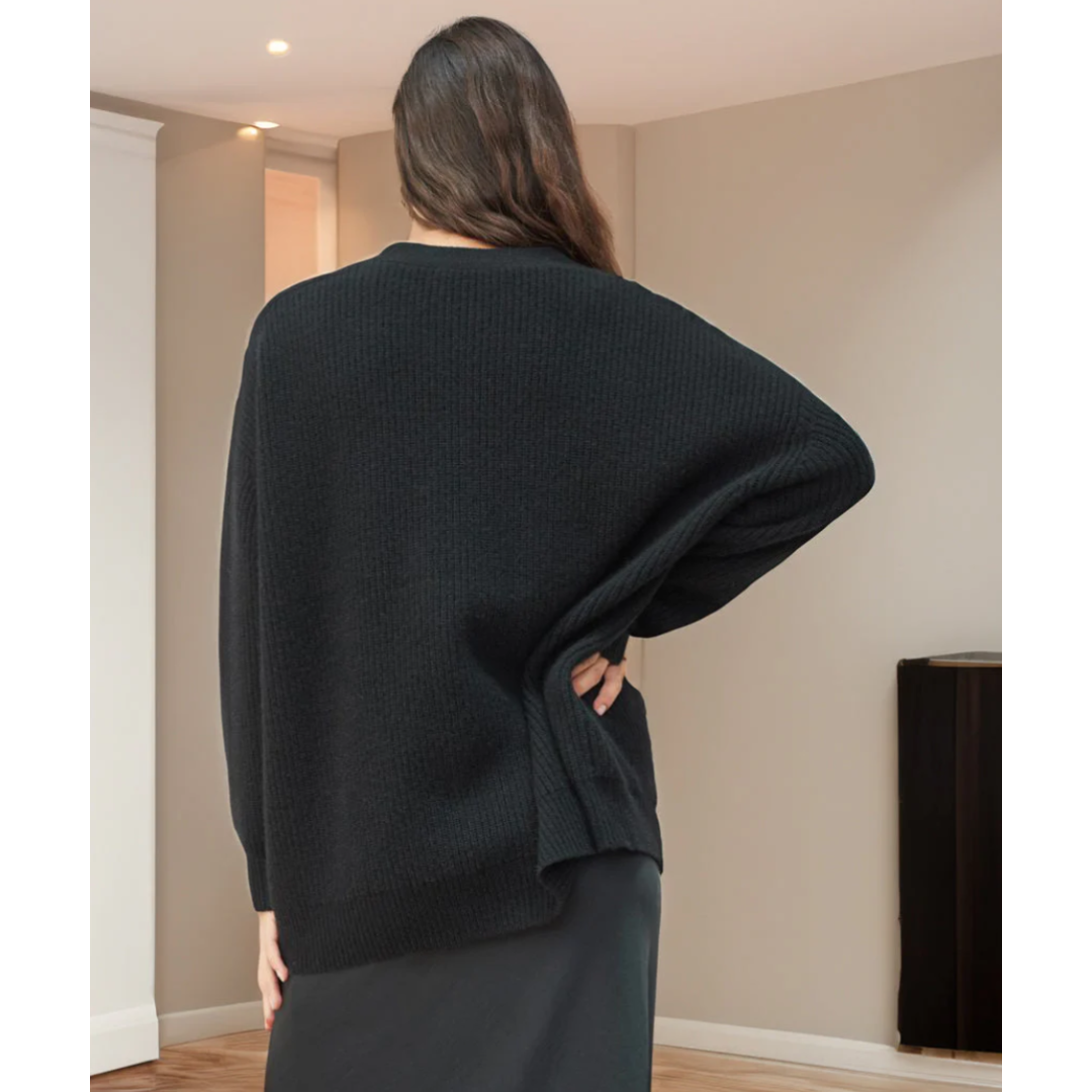 Araceli | Damen Lange Strickjacke | Warm
