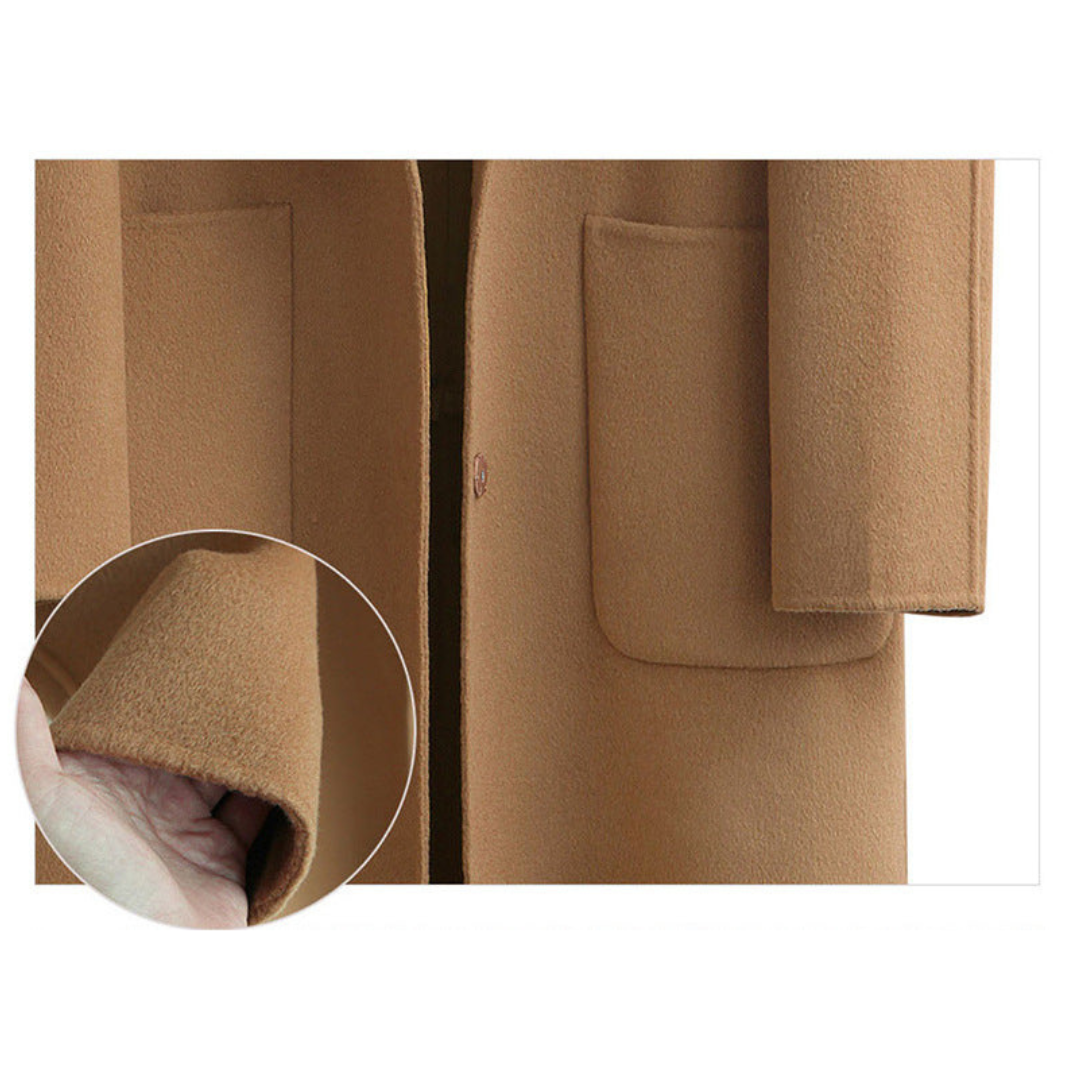 Damen Langarm Winter Warm Trench Mantel | Lange