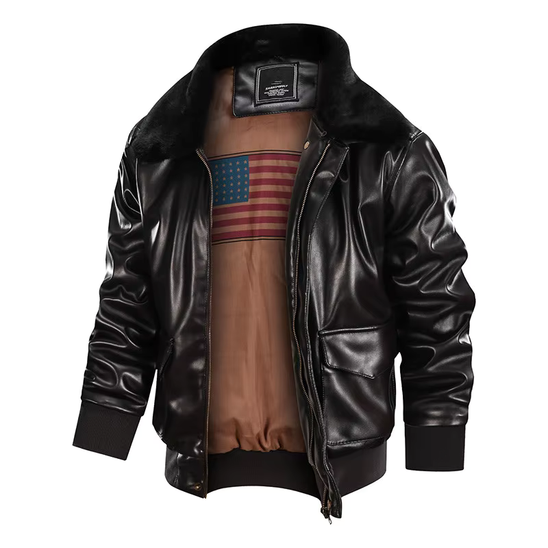 York | Herren Weinlese Jacke