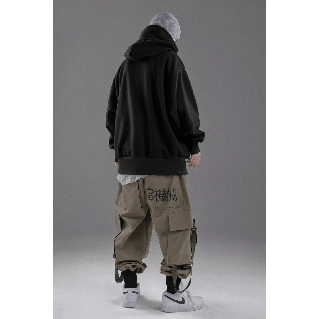 Herren Übergroßer Doppelhals Kapuzenpulli | Bequem