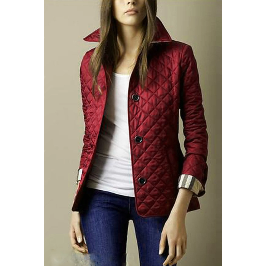 Marles | Damen Knopf Daunenjacke | Moderne