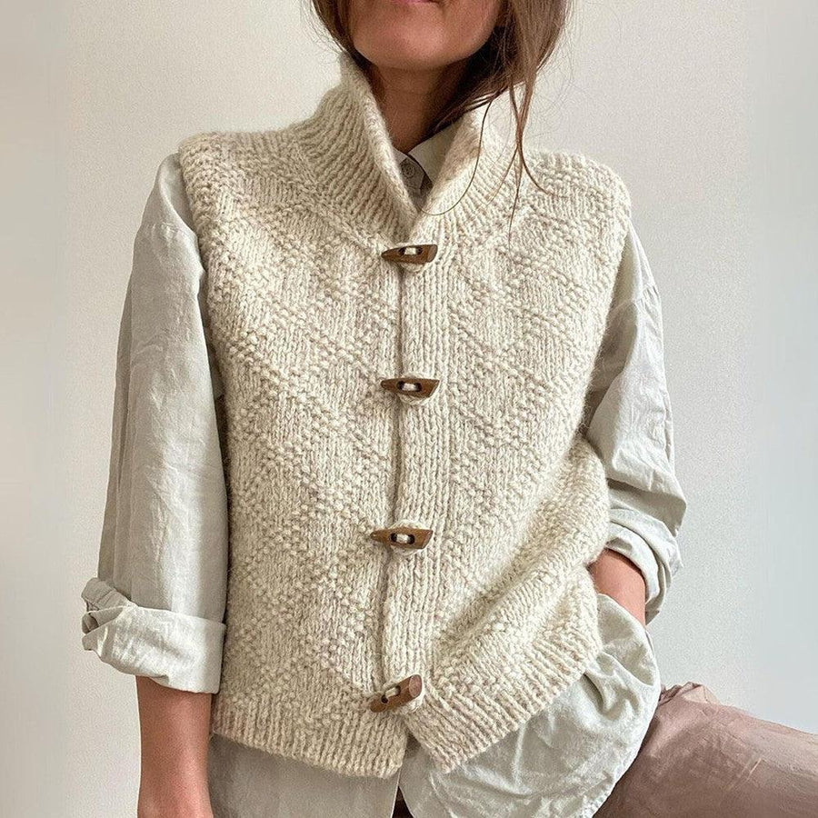 Stylische Strickweste für Damen | Kurz