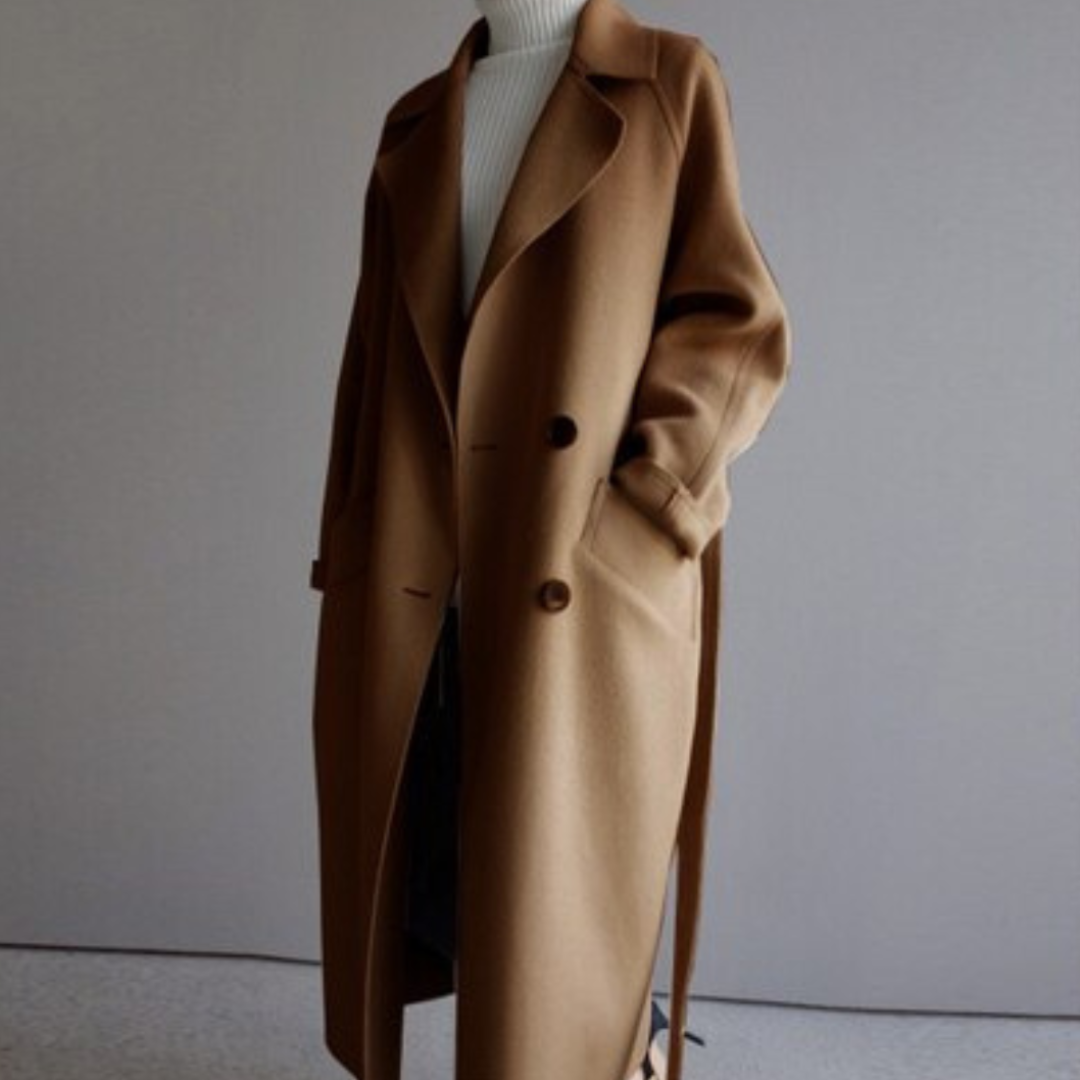 Nadjain | Damen Warmer Trenchmantel | Langarm