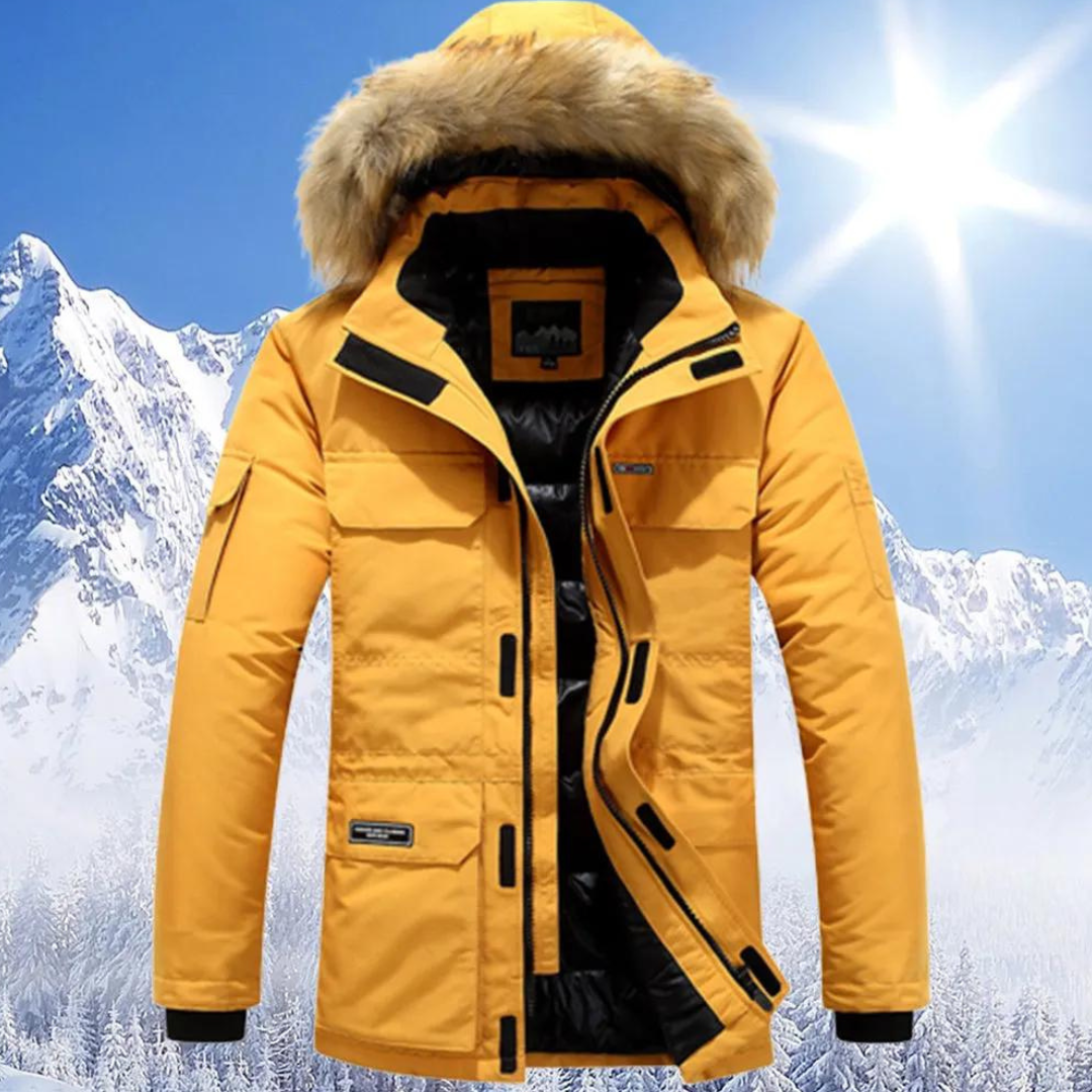 Berndia | Herren Stylischer Winter Parka Jacke | Warm