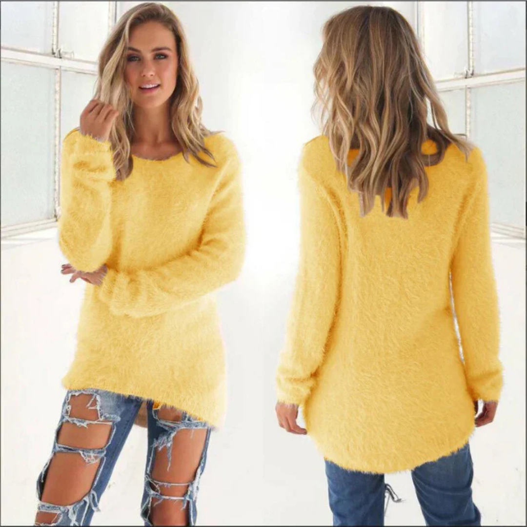 Damen Strick Warm Rundhalsausschnitt Pullover | Winter