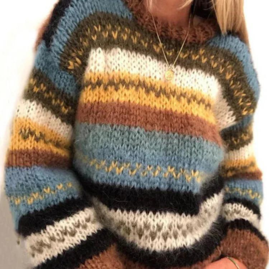 Margaretes | Norweger Pullover Damen | Übergröße