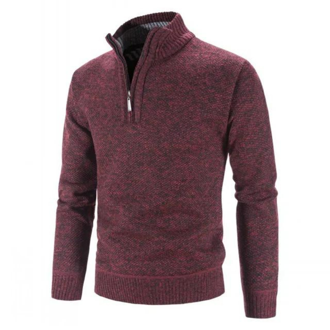 Heinzan | Herren Warmer Pullover | Halber Reißverschluss