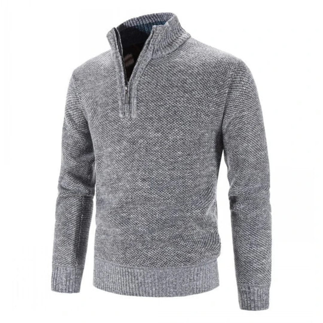 Heinzan | Herren Warmer Pullover | Halber Reißverschluss