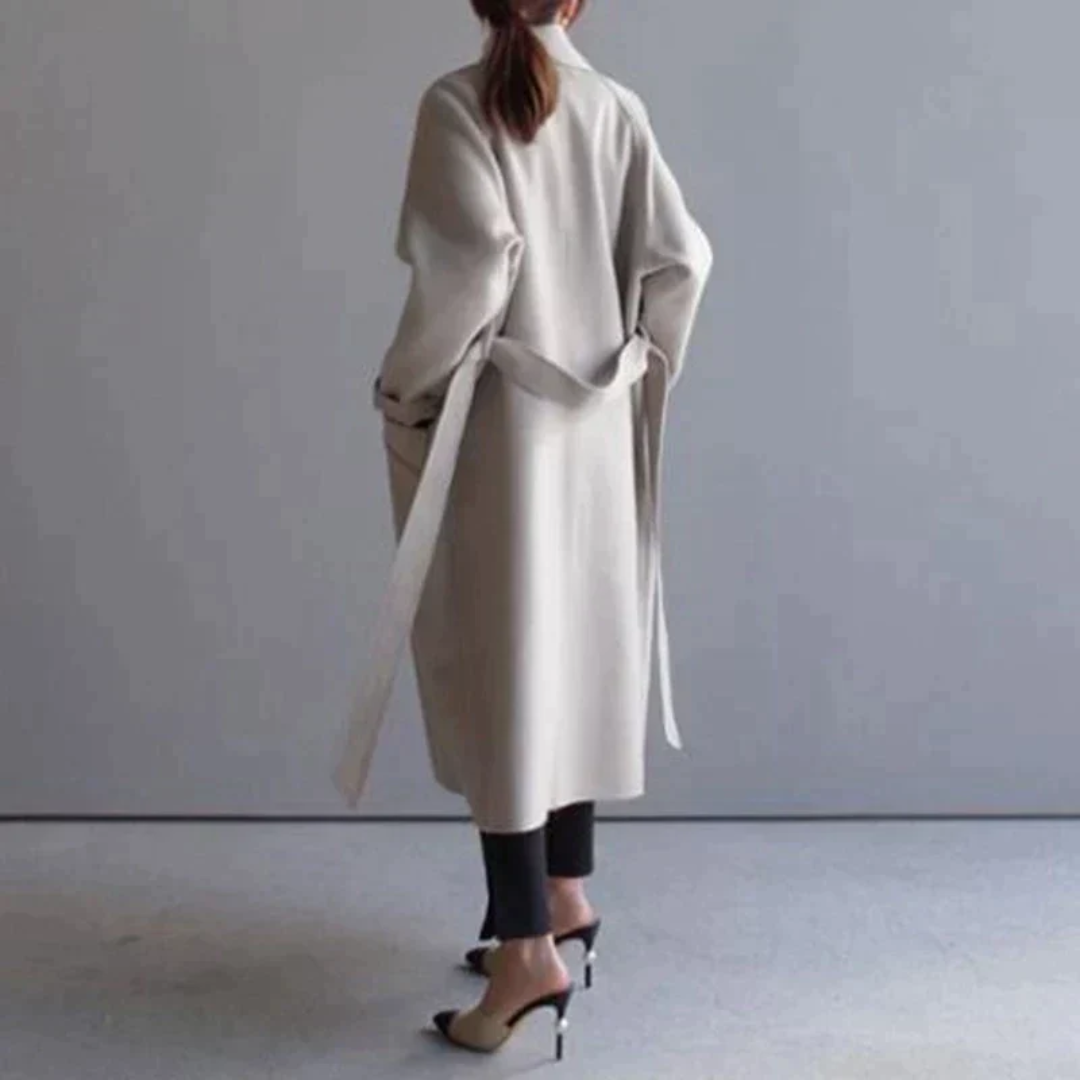 Nadjain | Damen Warmer Trenchmantel | Langarm