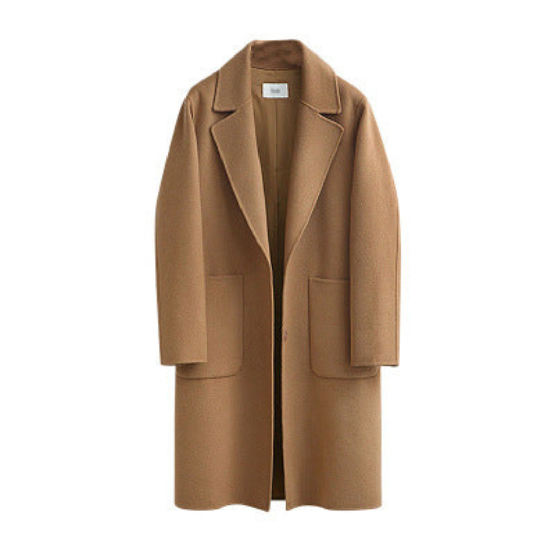 Damen Langarm Winter Warm Trench Mantel | Lange