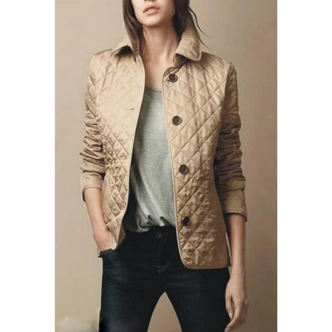 Marles | Damen Knopf Daunenjacke | Moderne