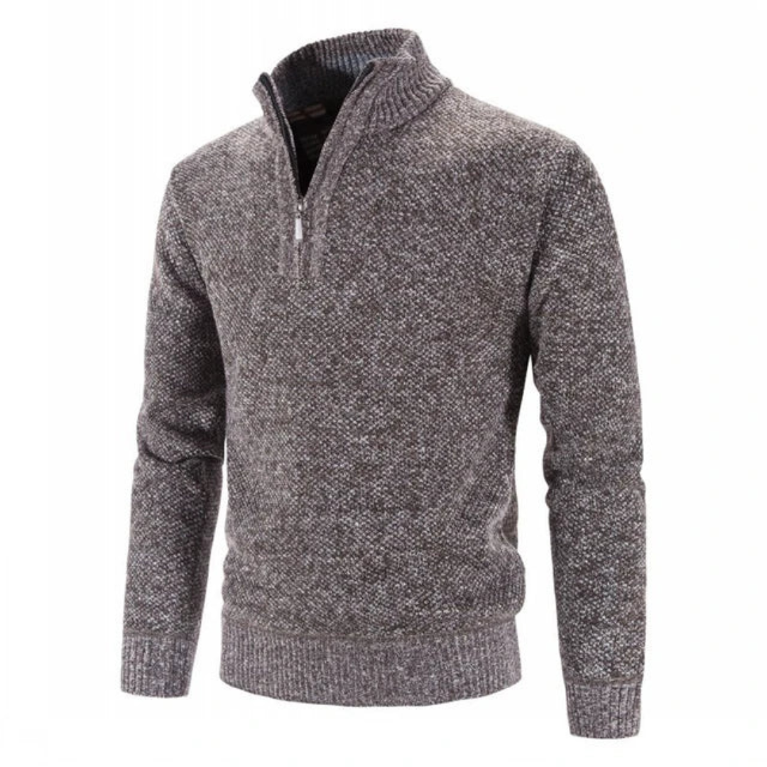 Heinzan | Herren Warmer Pullover | Halber Reißverschluss