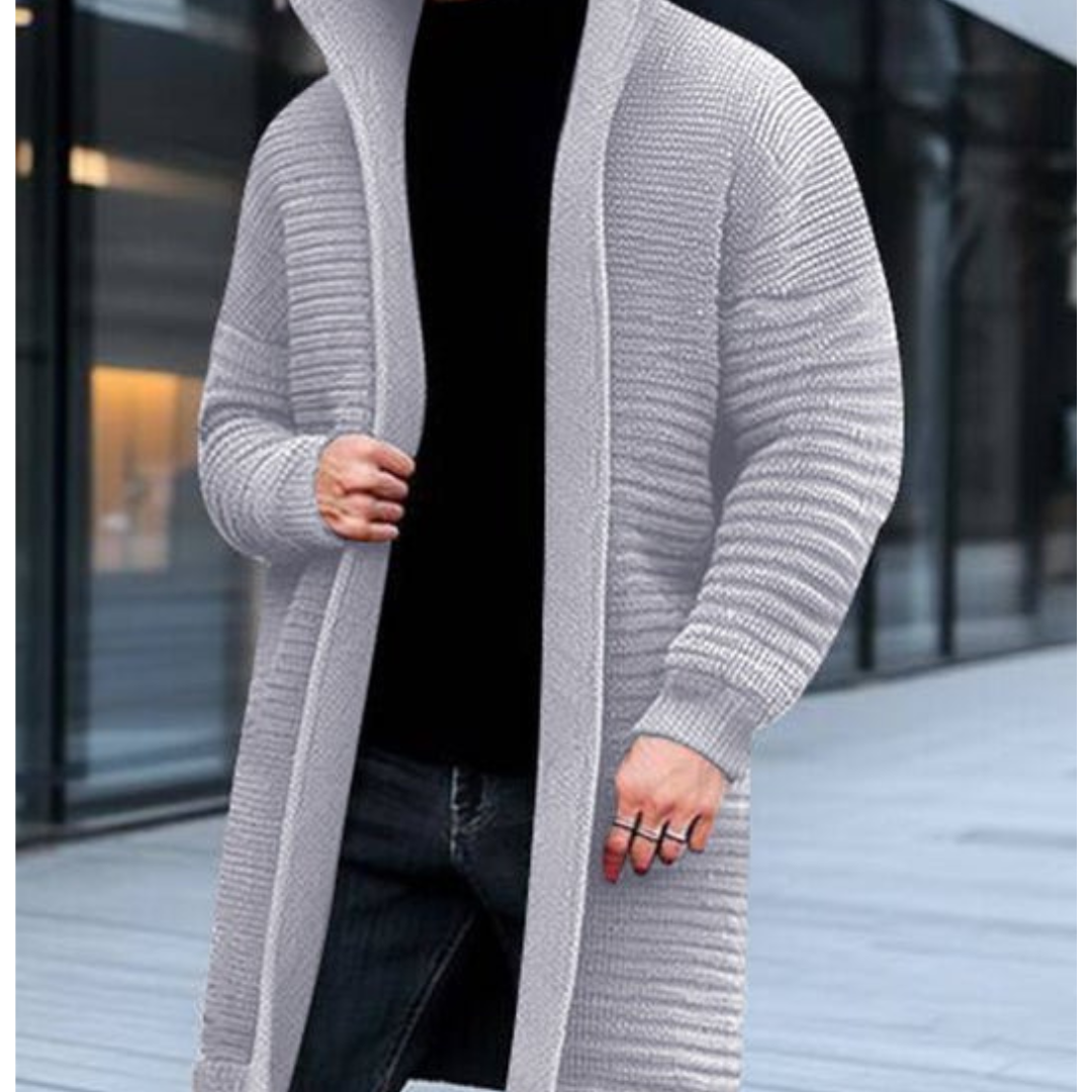 Herren Lange Strick Warme Strickjacke | Winter