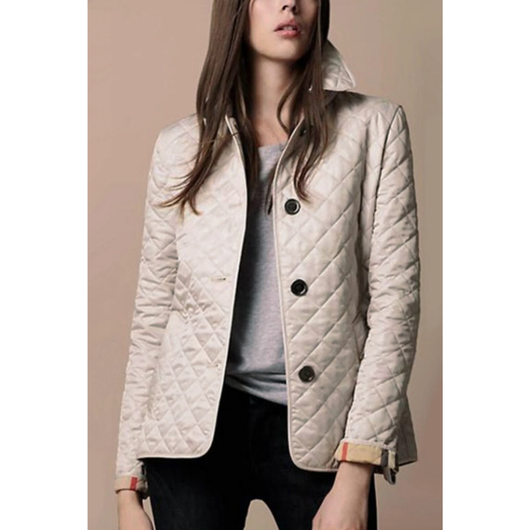 Marles | Damen Knopf Daunenjacke | Moderne