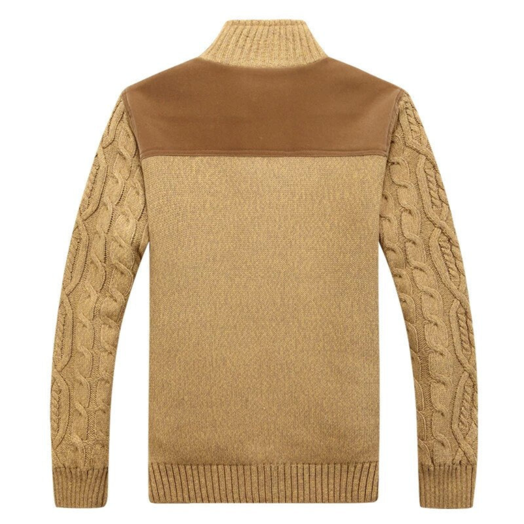 Herren Winter Langarm Strick Strickjacke | Warm