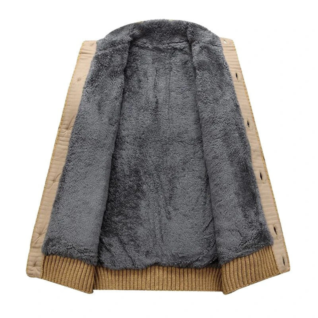 Herren Winter Langarm Strick Strickjacke | Warm