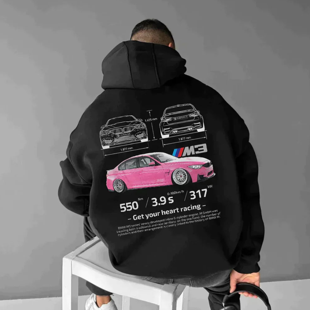 Herren Überdimensionale Bedruckte Kapuzenpulli | Bequem