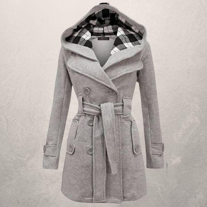 Warme Langer Wintermantel Damen | Taillengürtel