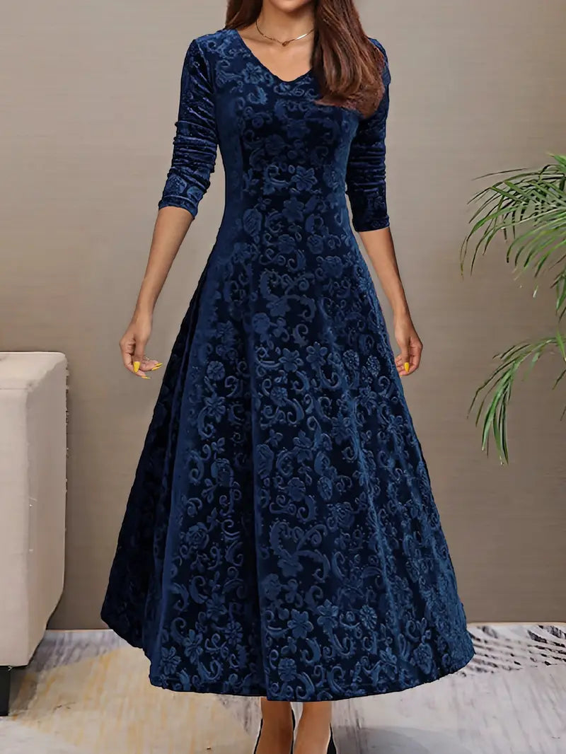Sophiena | Festliches Langes Abendkleid Damen | Langarm