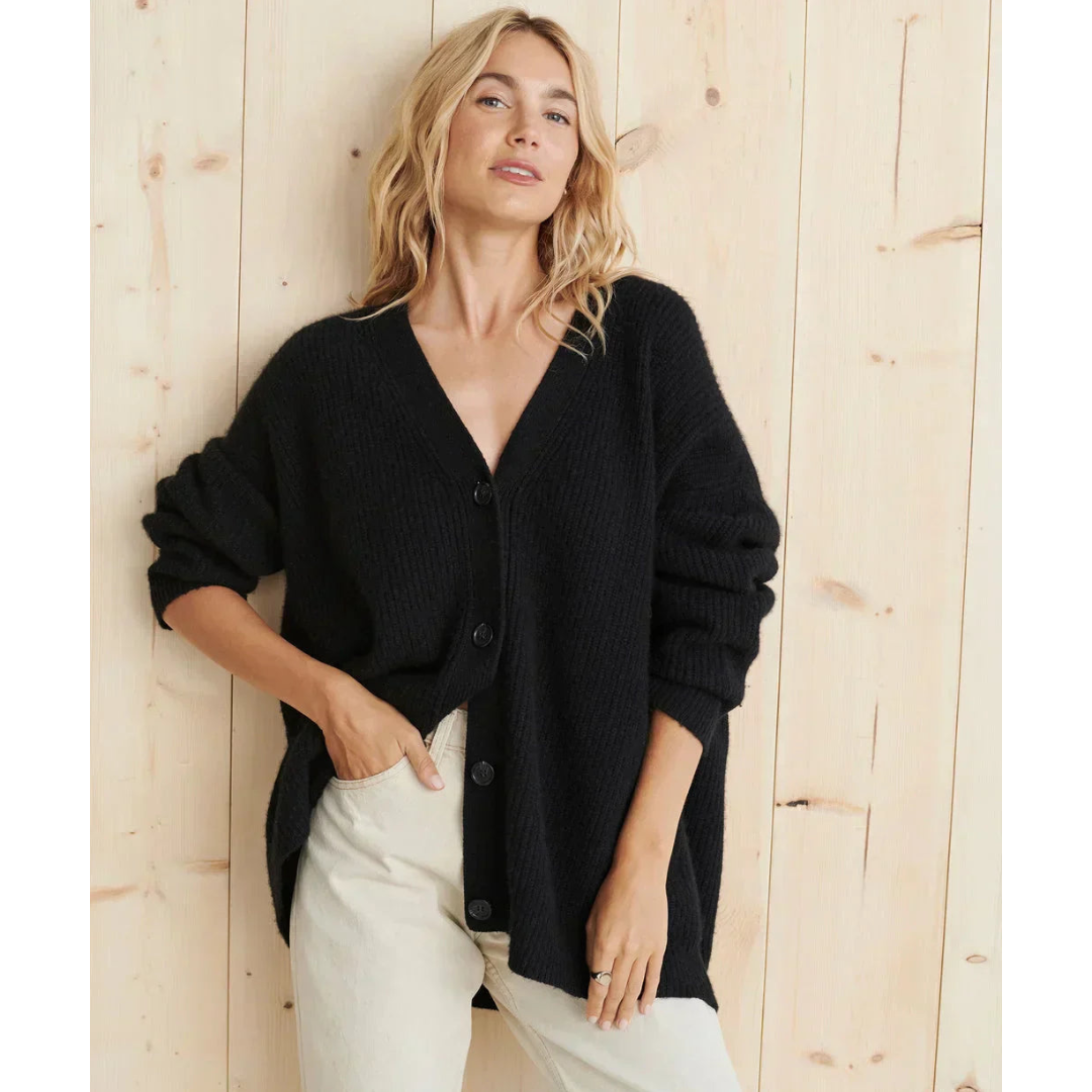 Araceli | Damen Lange Strickjacke | Warm