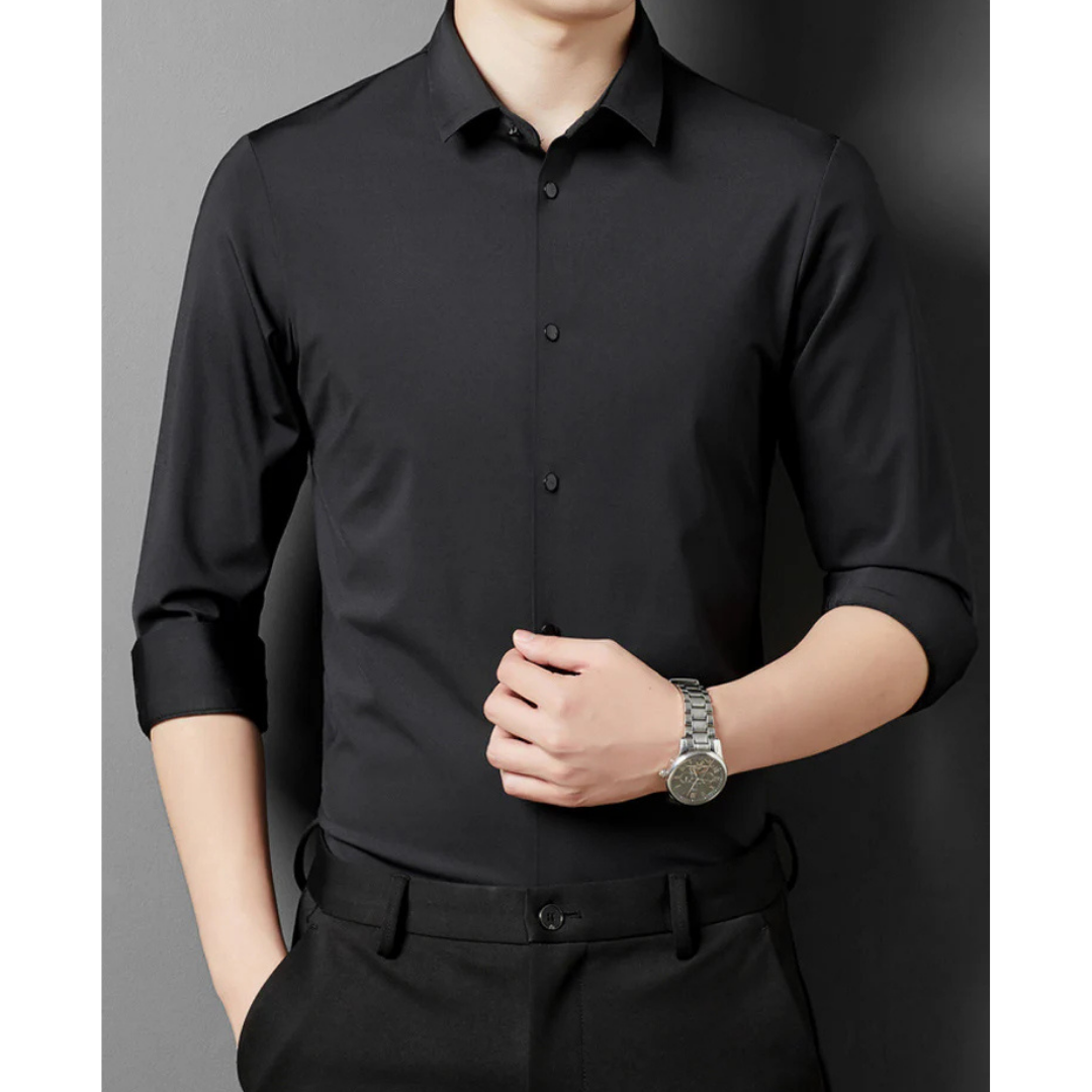 Herren Slim Fit Kleid Hemd | Knopf Daunen