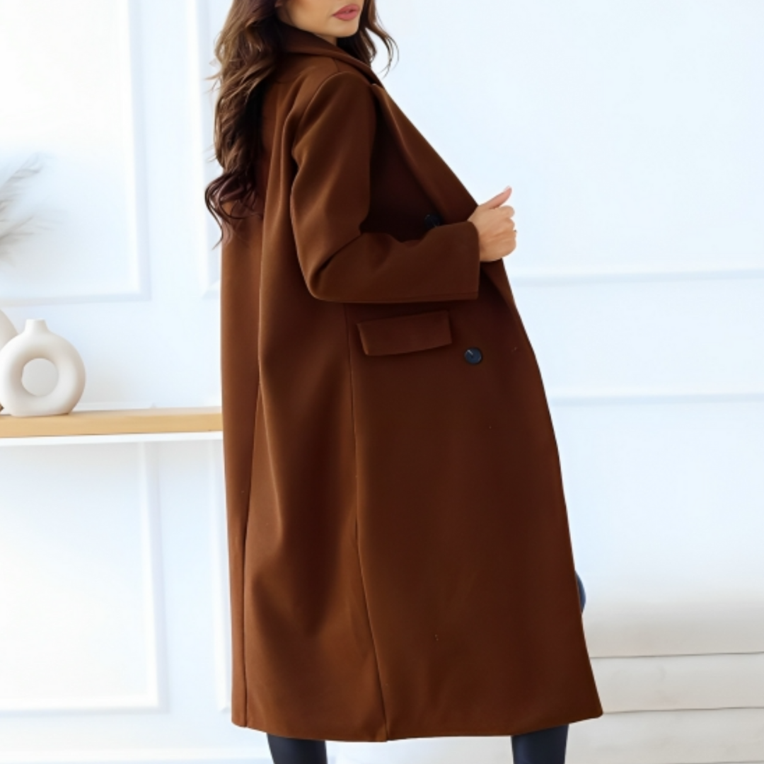 Idunal | Damen Moderner Mantel | Lange