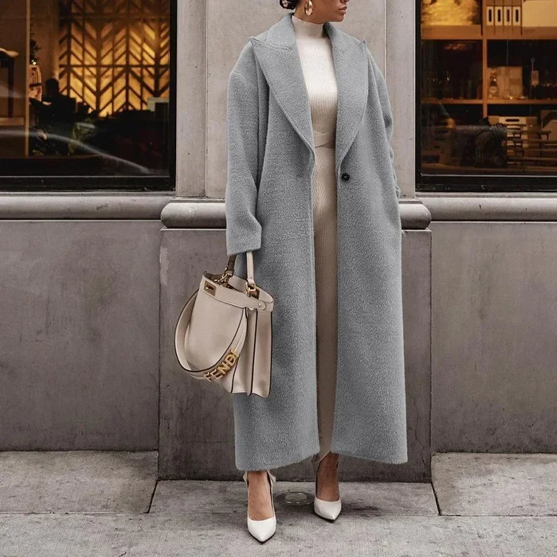 Warmer Winter-Trenchcoat Damen | Lang