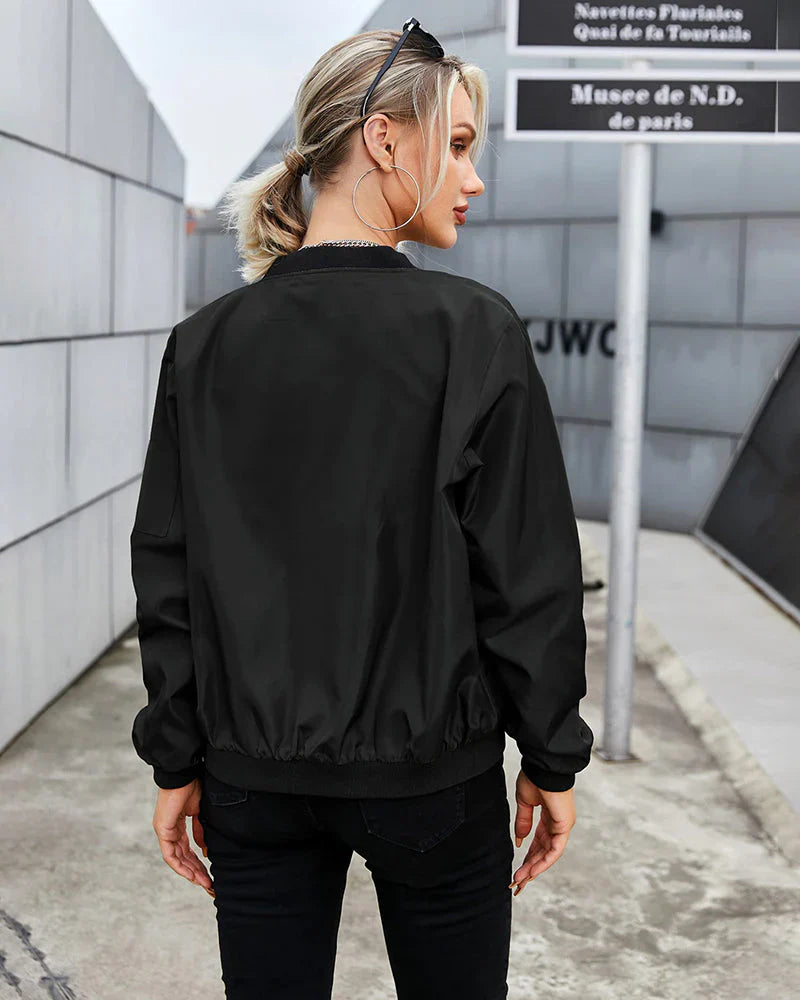 Damen Klassische Bomberjacke | Langarm