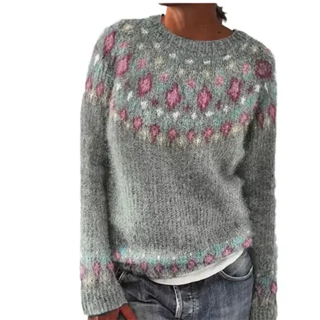 Galileana | Damen Langarm Warmer Pullover | Winter