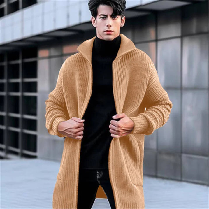 Herren Lange Strick Warme Strickjacke | Winter