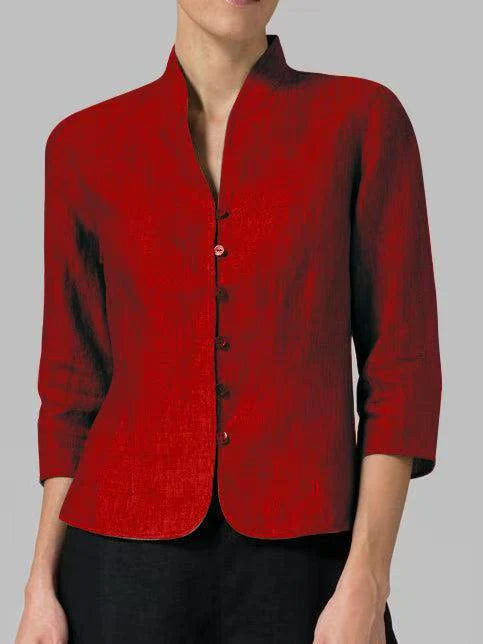 Brynna | Vintage Langarmbluse Damen | Lässig