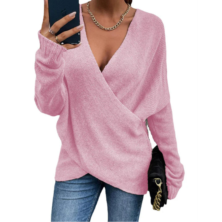 Maddoxa | Damen Pullover gekreuzt