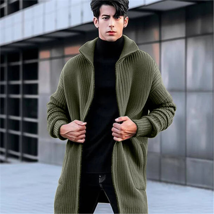 Herren Lange Strick Warme Strickjacke | Winter