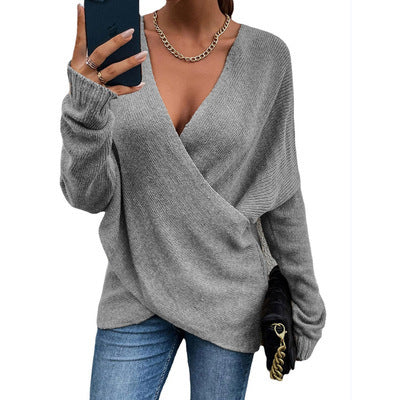 Maddoxa | Damen Pullover gekreuzt