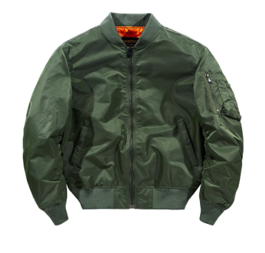 Moderne Bomberjacke Herren | Reißverschluss