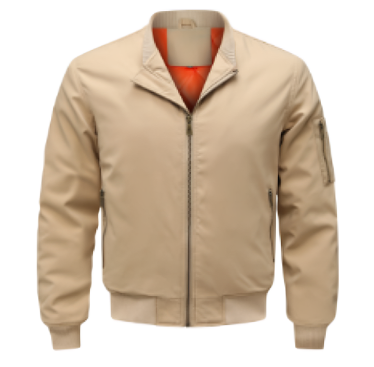 Herren Winddichte Bomber Jacke | Reissverschluss