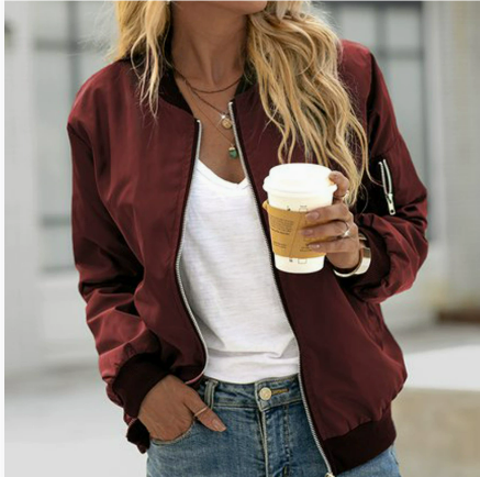 Damen Klassische Bomberjacke | Langarm