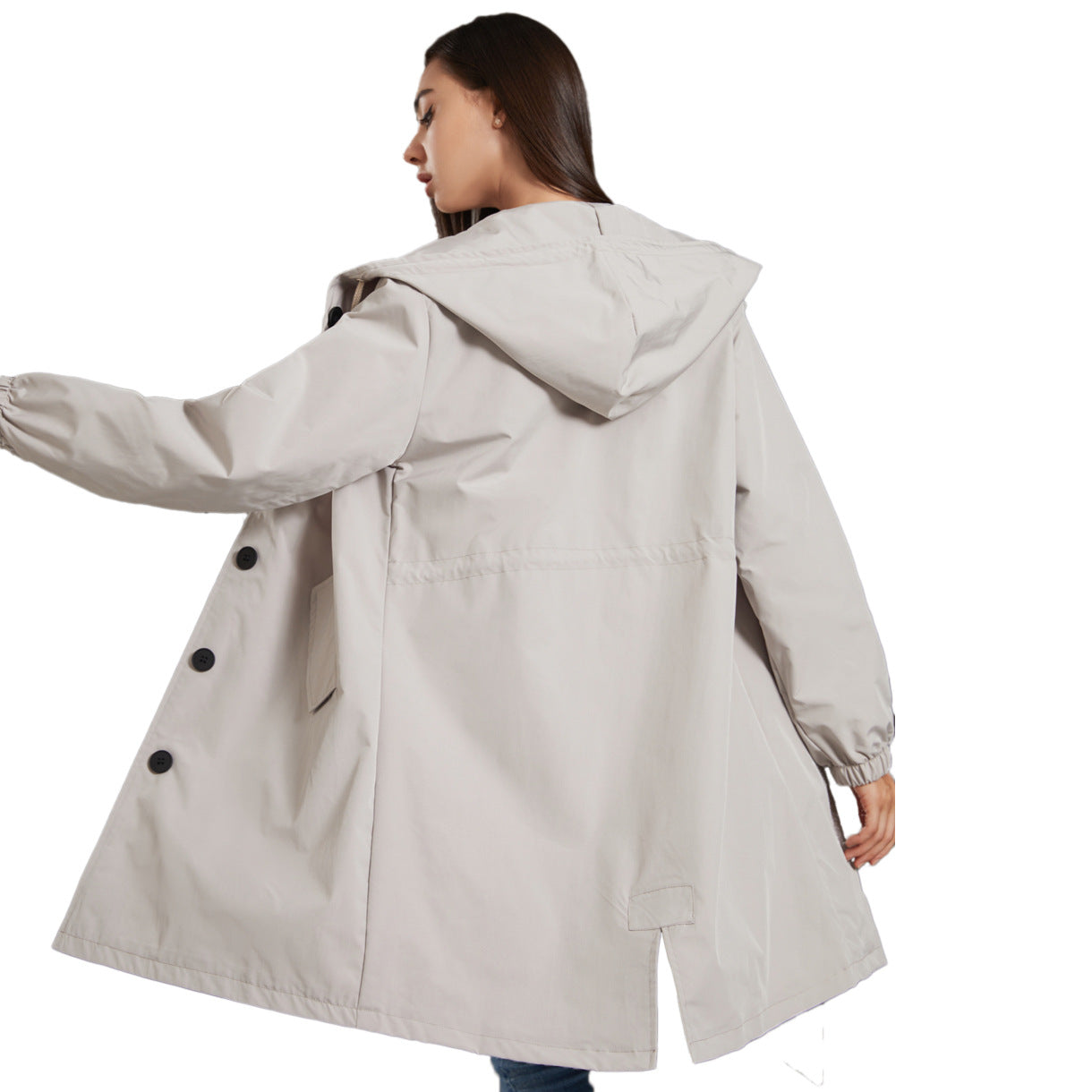 Stylische Damen Regenjacke | Mit Kapuze