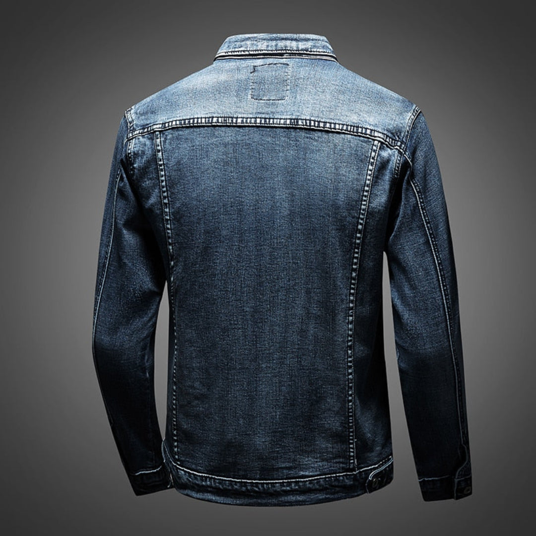 Herren Knopf Daunen Langarm Jacke | Bequem