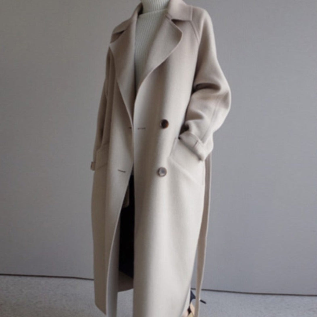 Nadjain | Damen Warmer Trenchmantel | Langarm