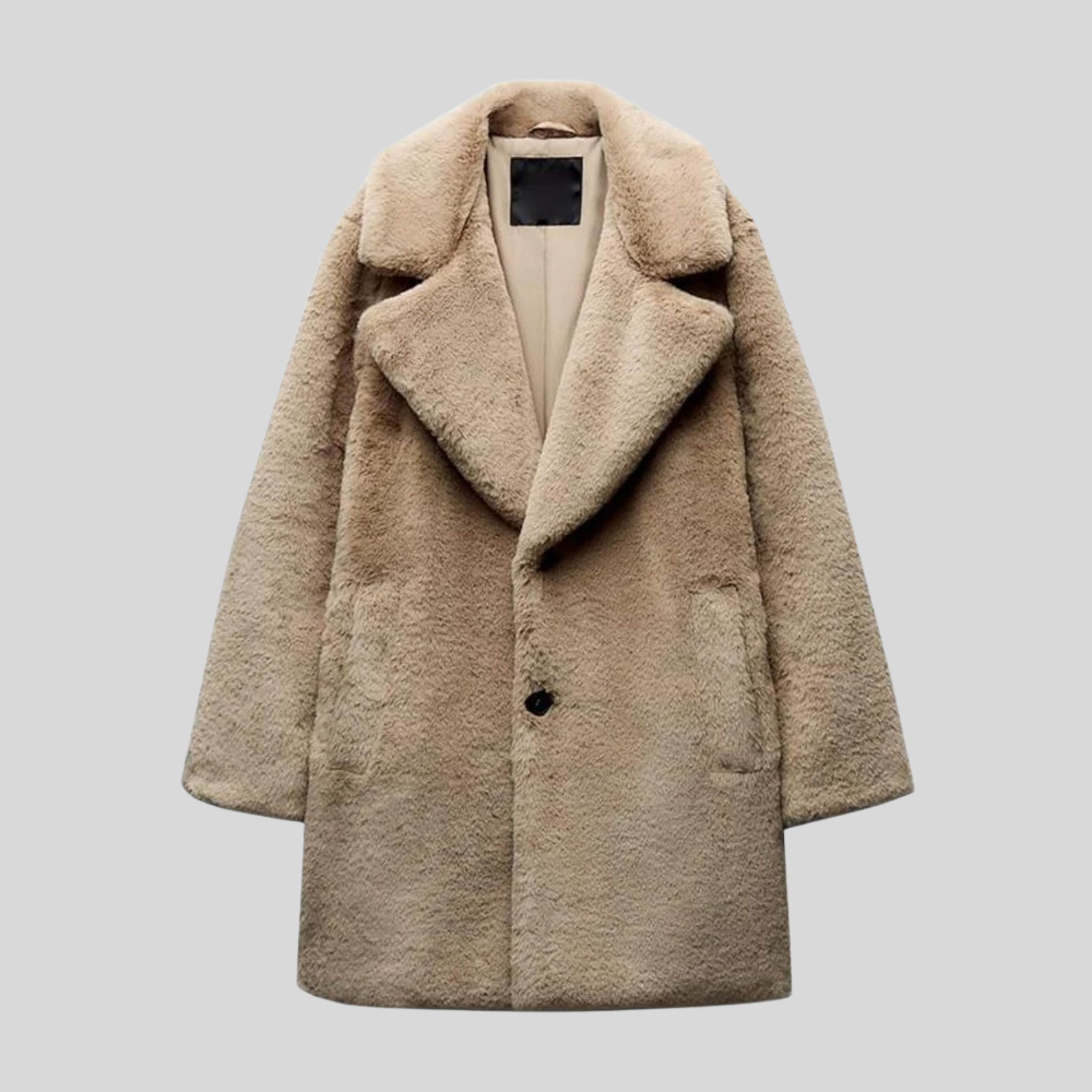 Klassischer Damen-Teddy-Mantel | Warm