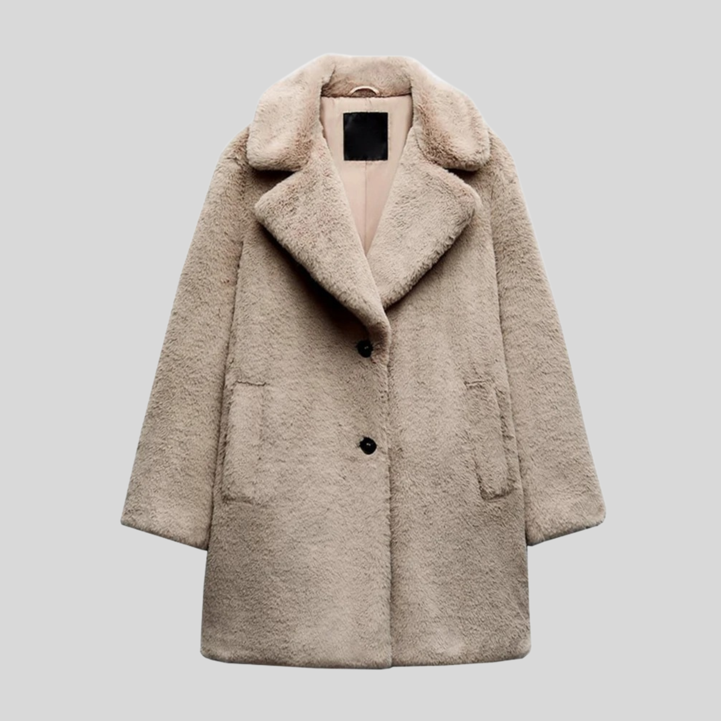 Klassischer Damen-Teddy-Mantel | Warm